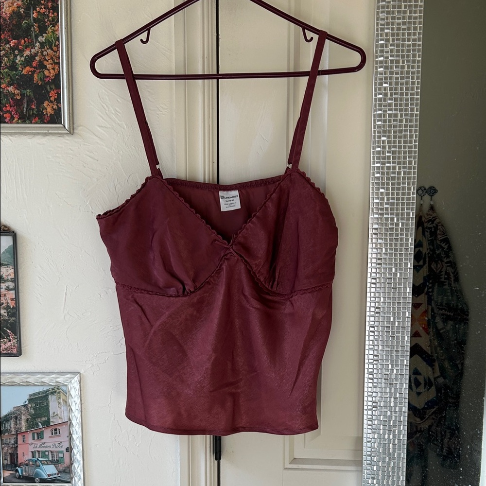 No Boundaries Deep Red Camisole Top